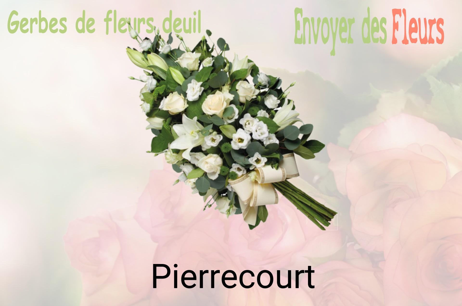 Gerbe de fleurs de deuil livrée à Pierrecourt